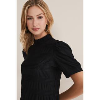 Phase Eight Haut Texturé Manches Bouffantes  