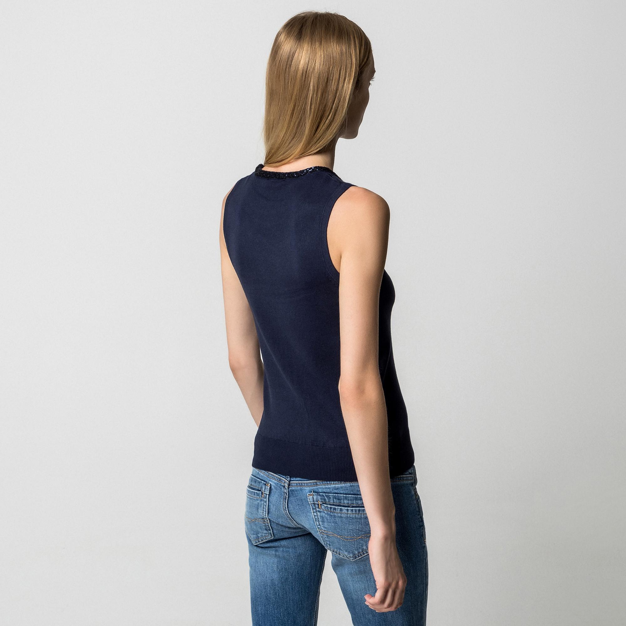 Manor Woman Maglione senza maniche  