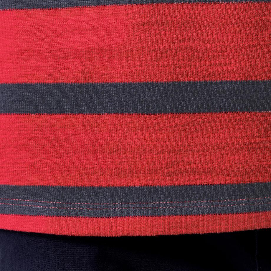 Manor Man Langarm Gestreiftes T-Shirt  