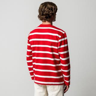 Manor Man Langarm Gestreiftes T-Shirt  