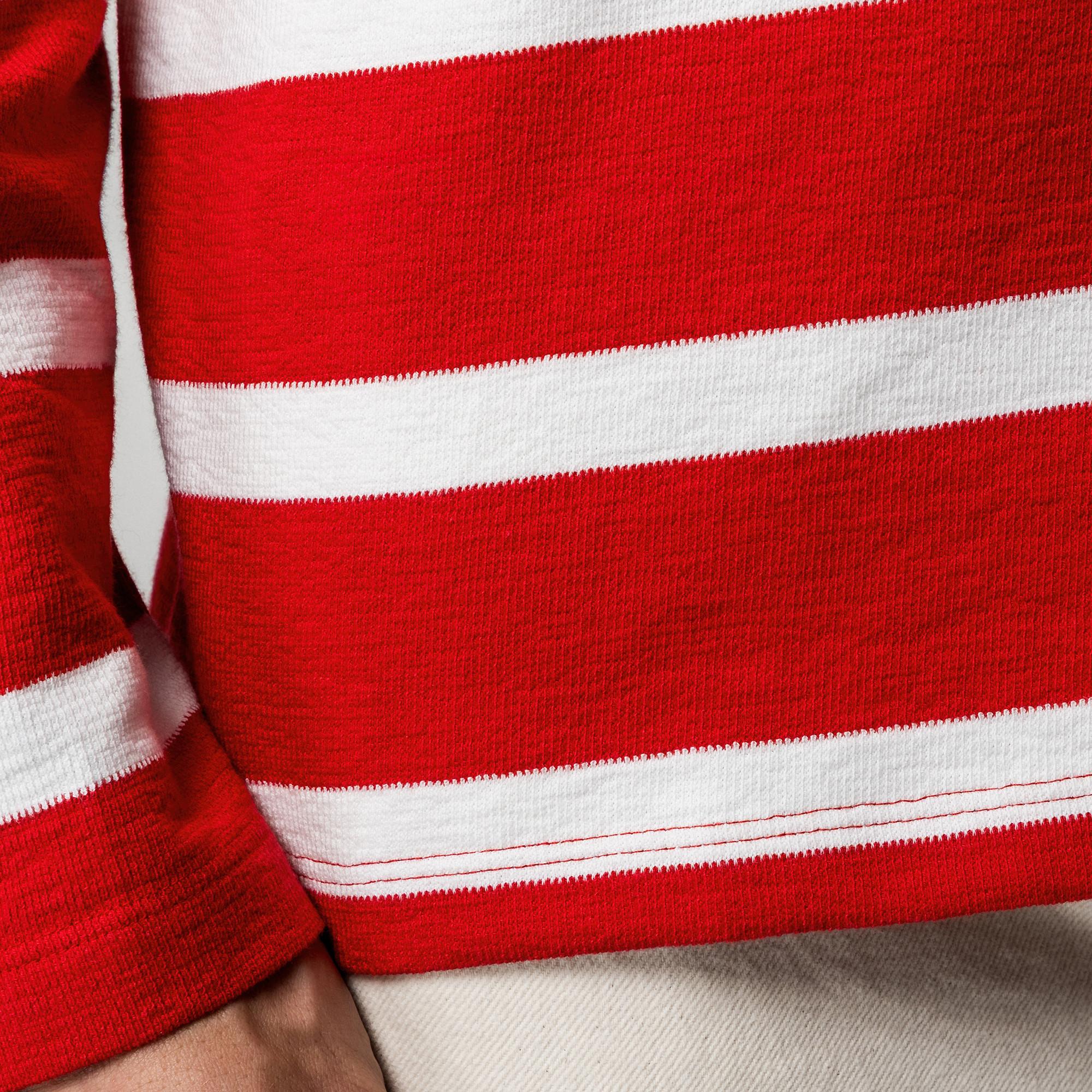 Manor Man Langarm Gestreiftes T-Shirt  