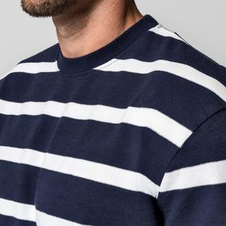 Manor Man T-Shirt Manches Longues Rayé  