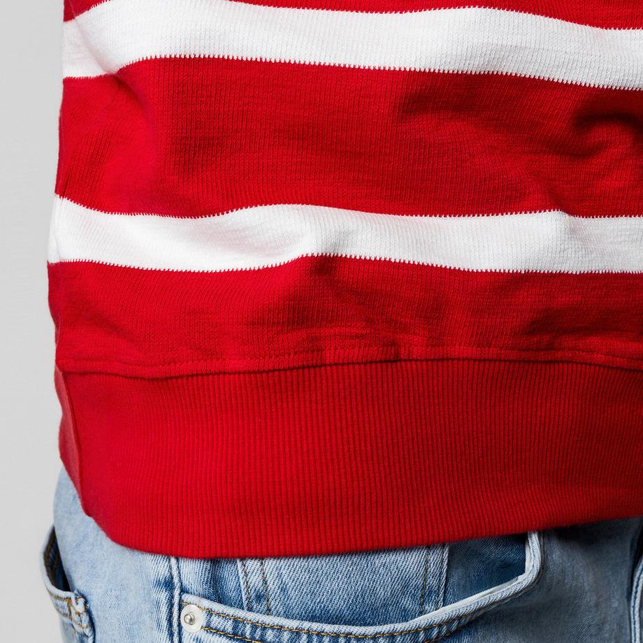 Manor Man T-shirt sans manches à rayures col en V  