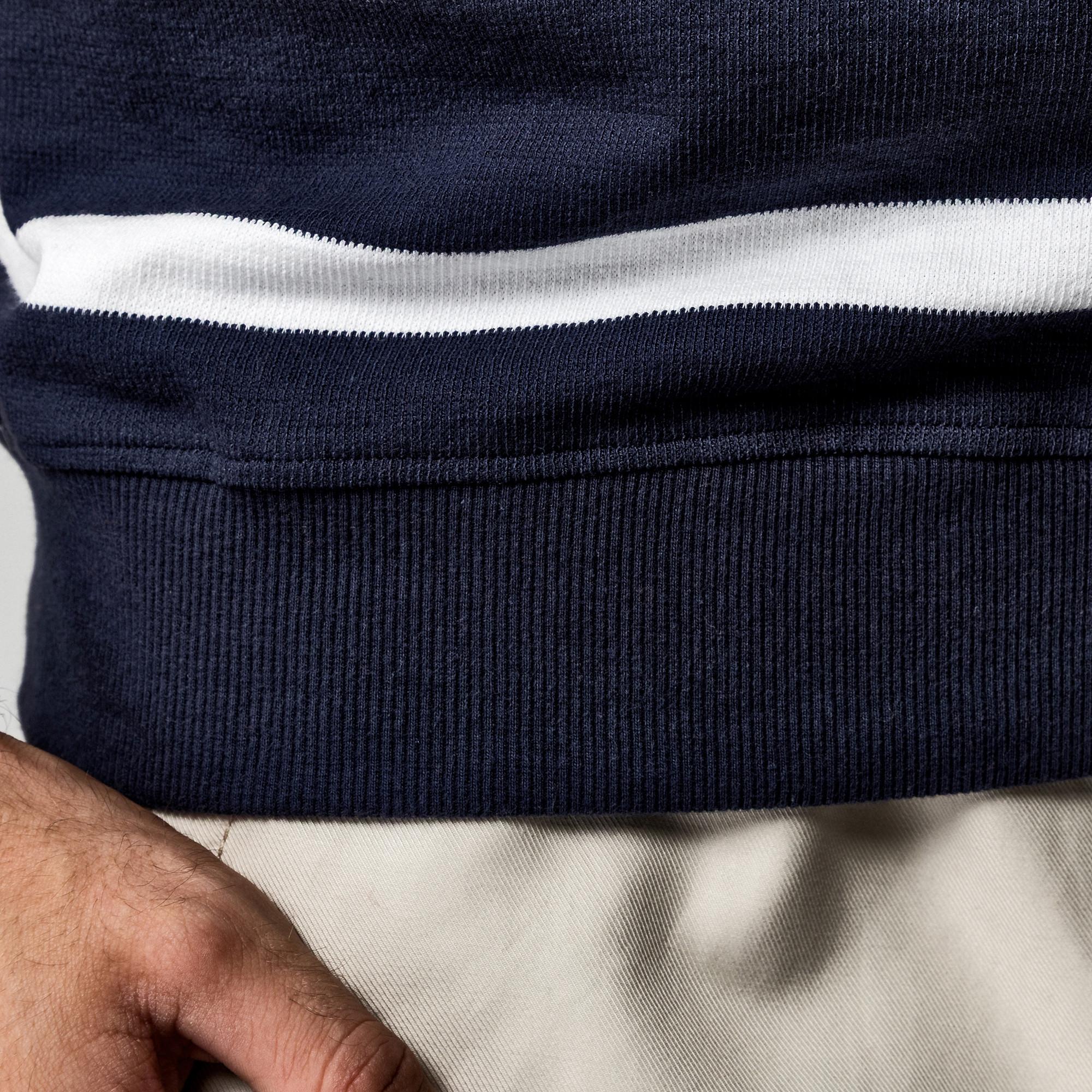 Manor Man T-shirt senza maniche a righe scollo a V  