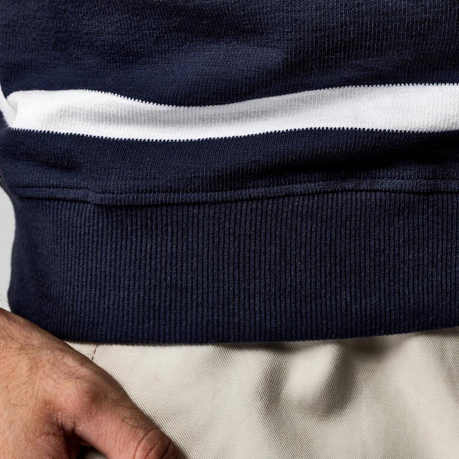 Manor Man T-shirt senza maniche a righe scollo a V  