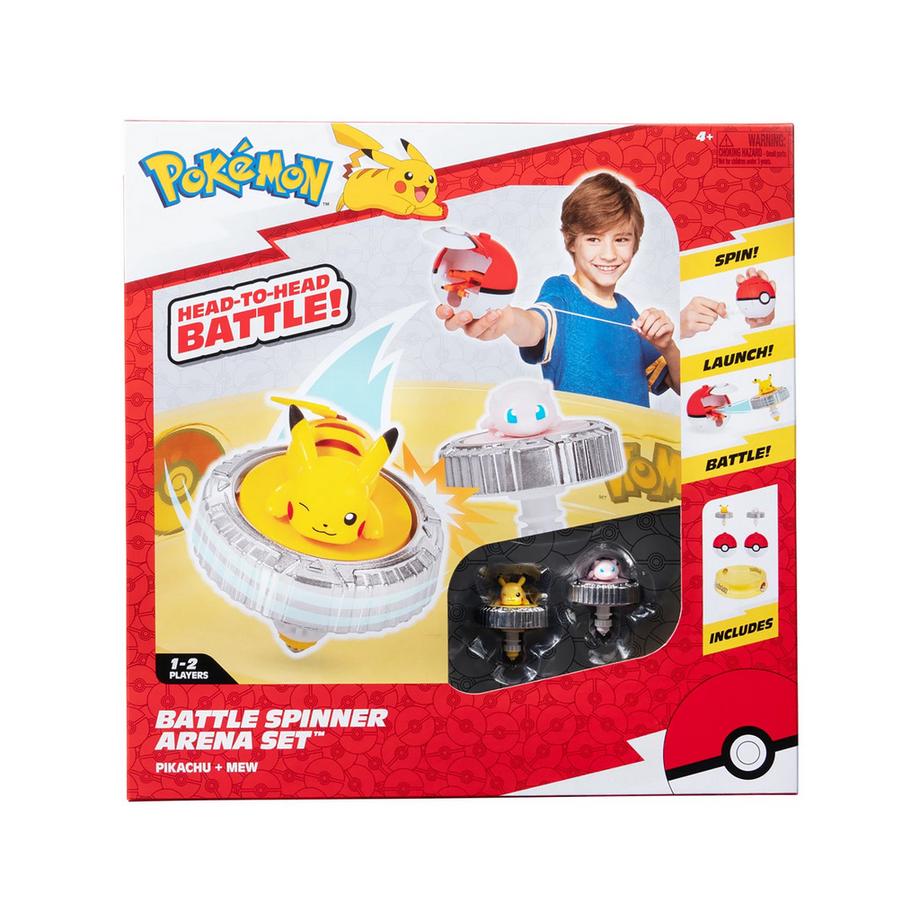 jazwares  Pokémon Battle Spinne rArena Set con Pikachu e Mew 