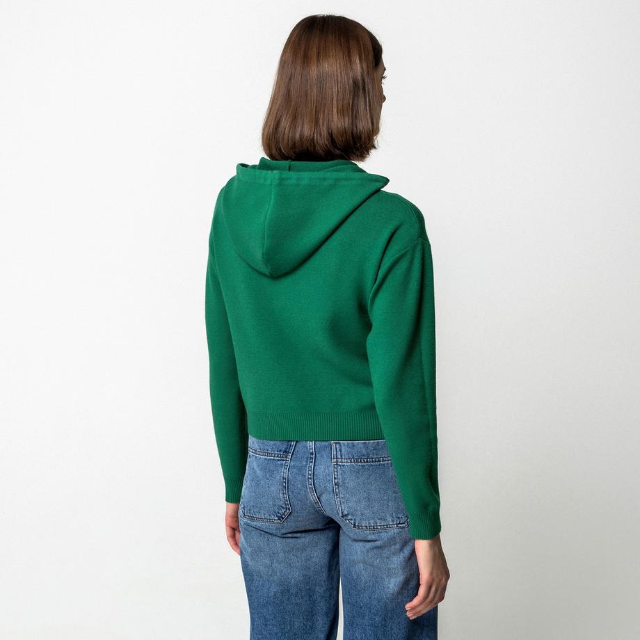 Manor Woman Maglione con Cappuccio a Righe  