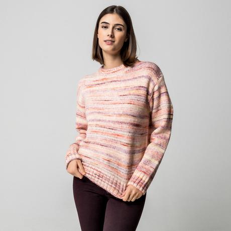 Manor Woman Gestreifter Regular Fit Pullover Rundhals  