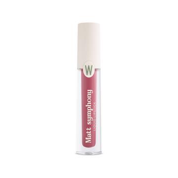 Veganfreundlicher flüssiger Lippenstift mit mattem Finish.