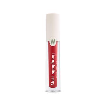 Veganfreundlicher flüssiger Lippenstift mit mattem Finish.