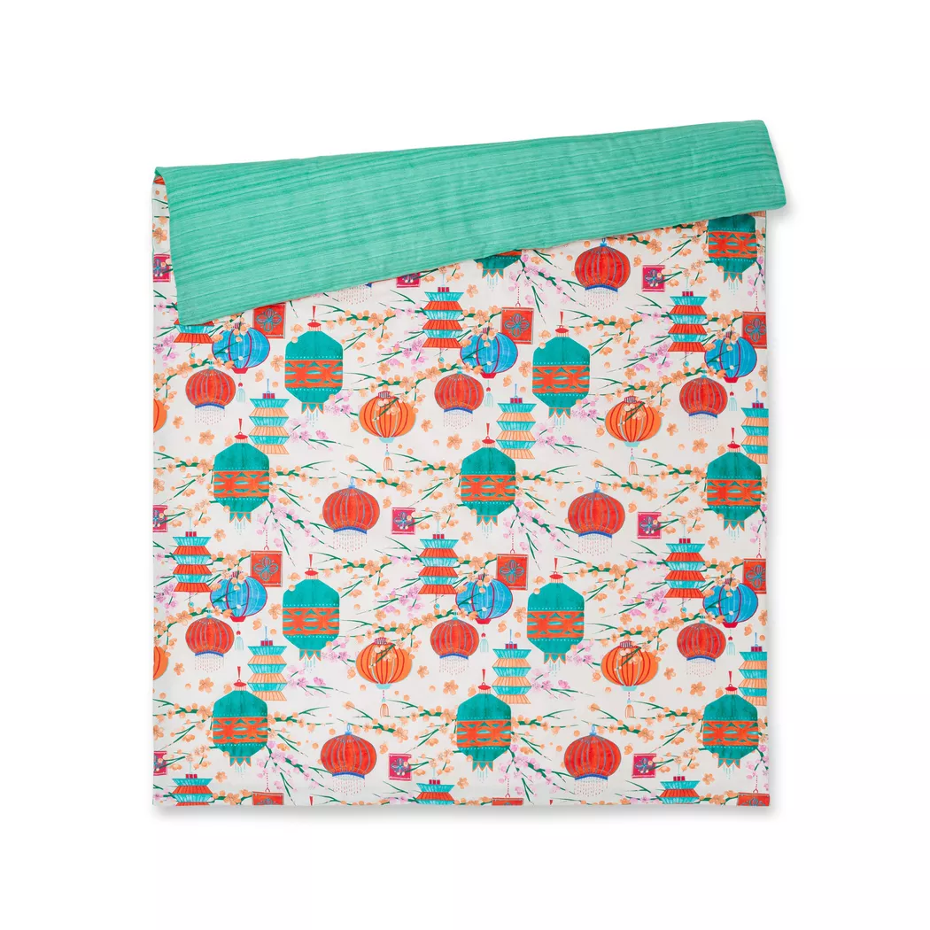 Bassetti Kyoto Duvet Cover Green 240x240 cm