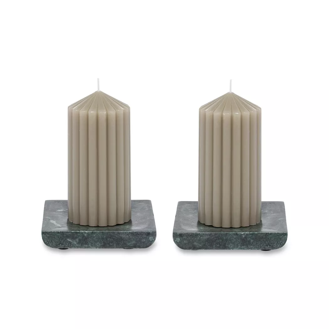 Manor - Kerzenhalter, 12.1X12.1X2CM, Grün