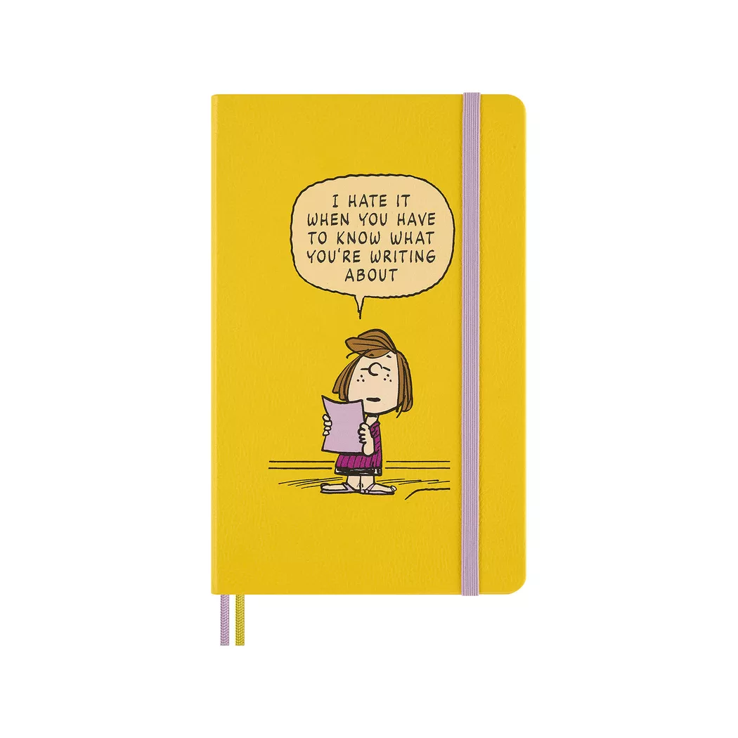 Moleskine Large Hard Cover Limited Edition Peanuts Patty Ruled Notebook, Limited Edition Design, none