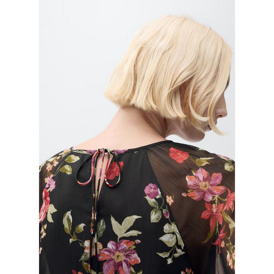 MANGO SAVAGE Blumenprint Bluse  