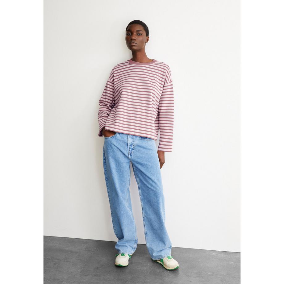 ARMEDANGELS Felpa a Righe Oversize Maniche Lunghe  