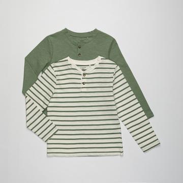 Lot de 2 T-shirts, manches longues