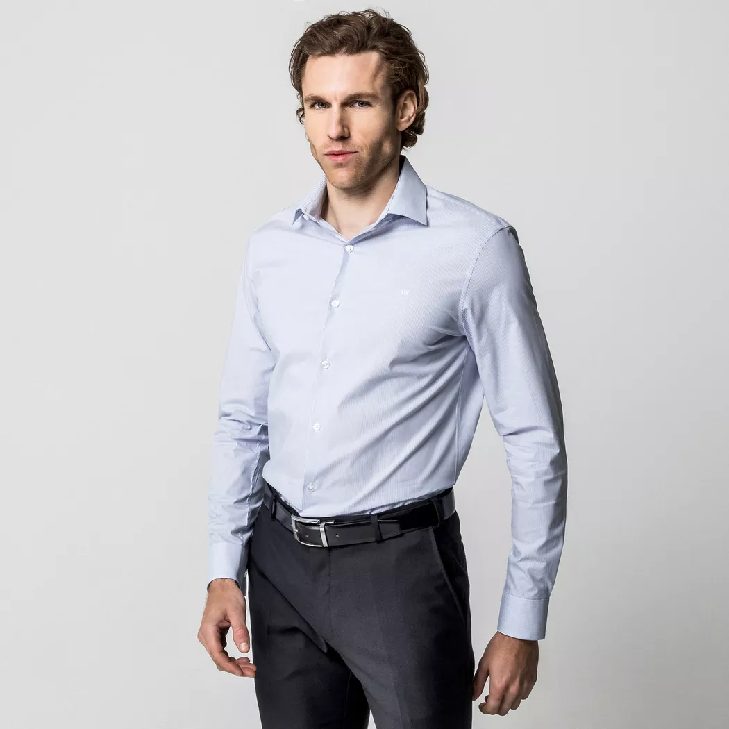 Calvin KLEIN Hemden, für Herren, Blau, Größe 41