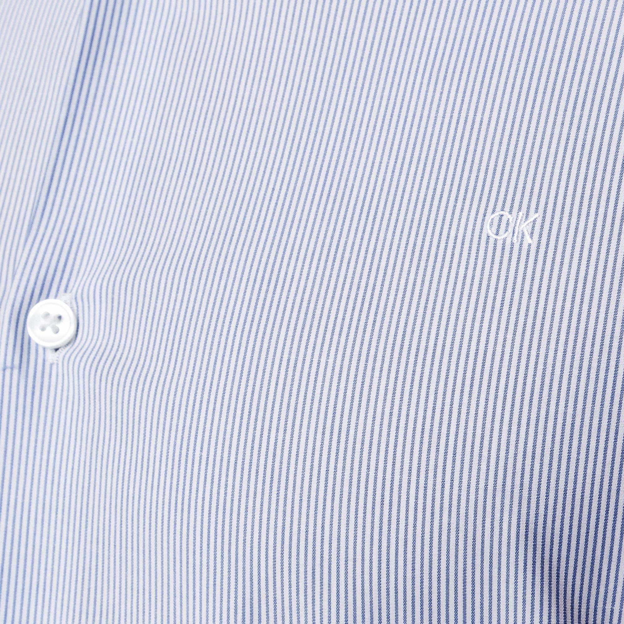 CALVIN KLEIN Hemden Gestreiftes Slim Fit Langarmhemd  