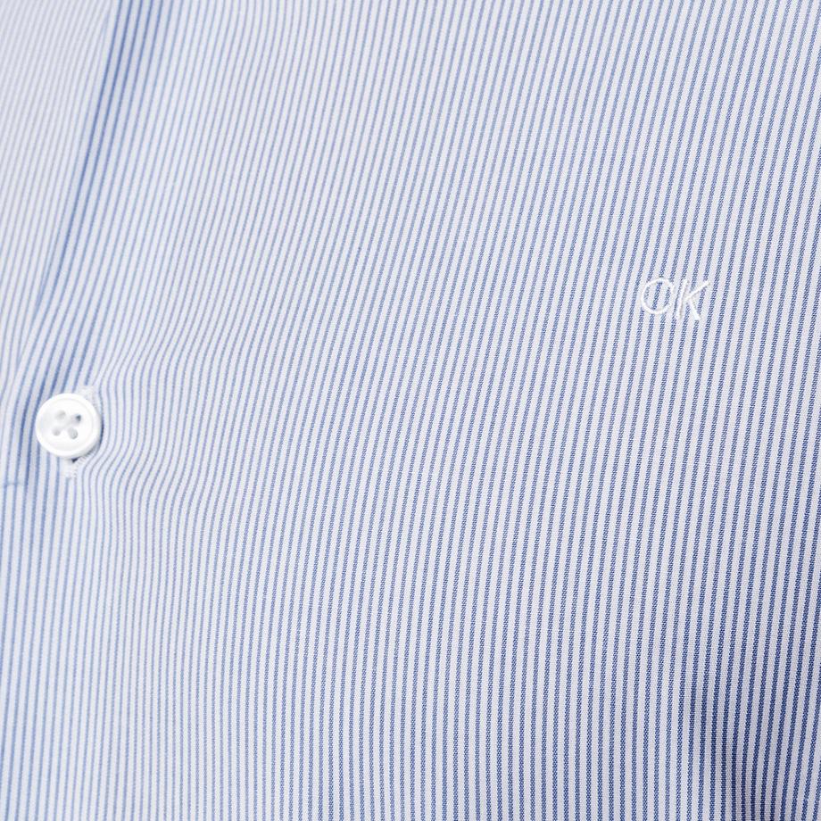 CALVIN KLEIN Hemden Gestreiftes Langarm Business Hemd Slim Fit  