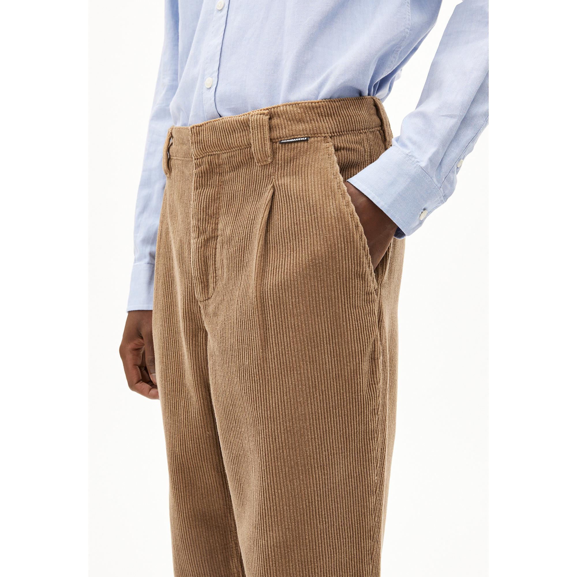 ARMEDANGELS Pantalon plissé en velours côtelé  