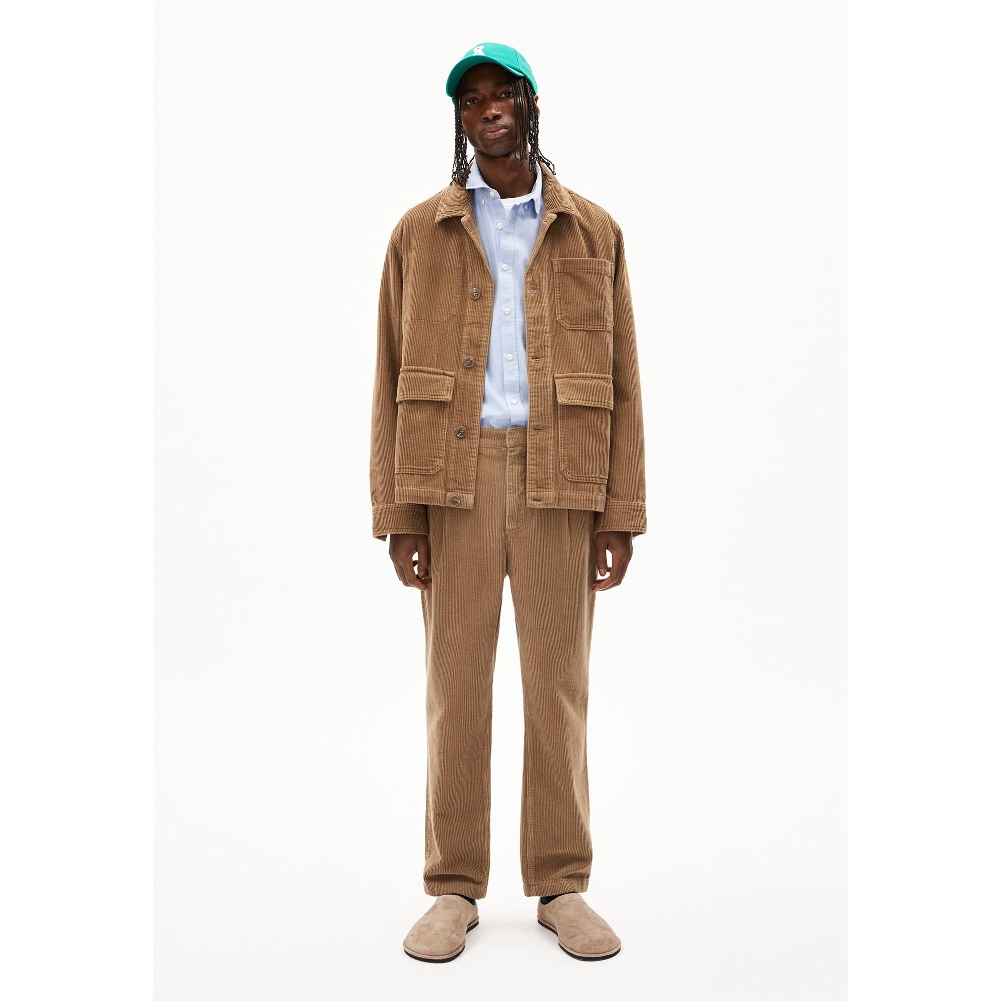 ARMEDANGELS Pantalon plissé en velours côtelé  