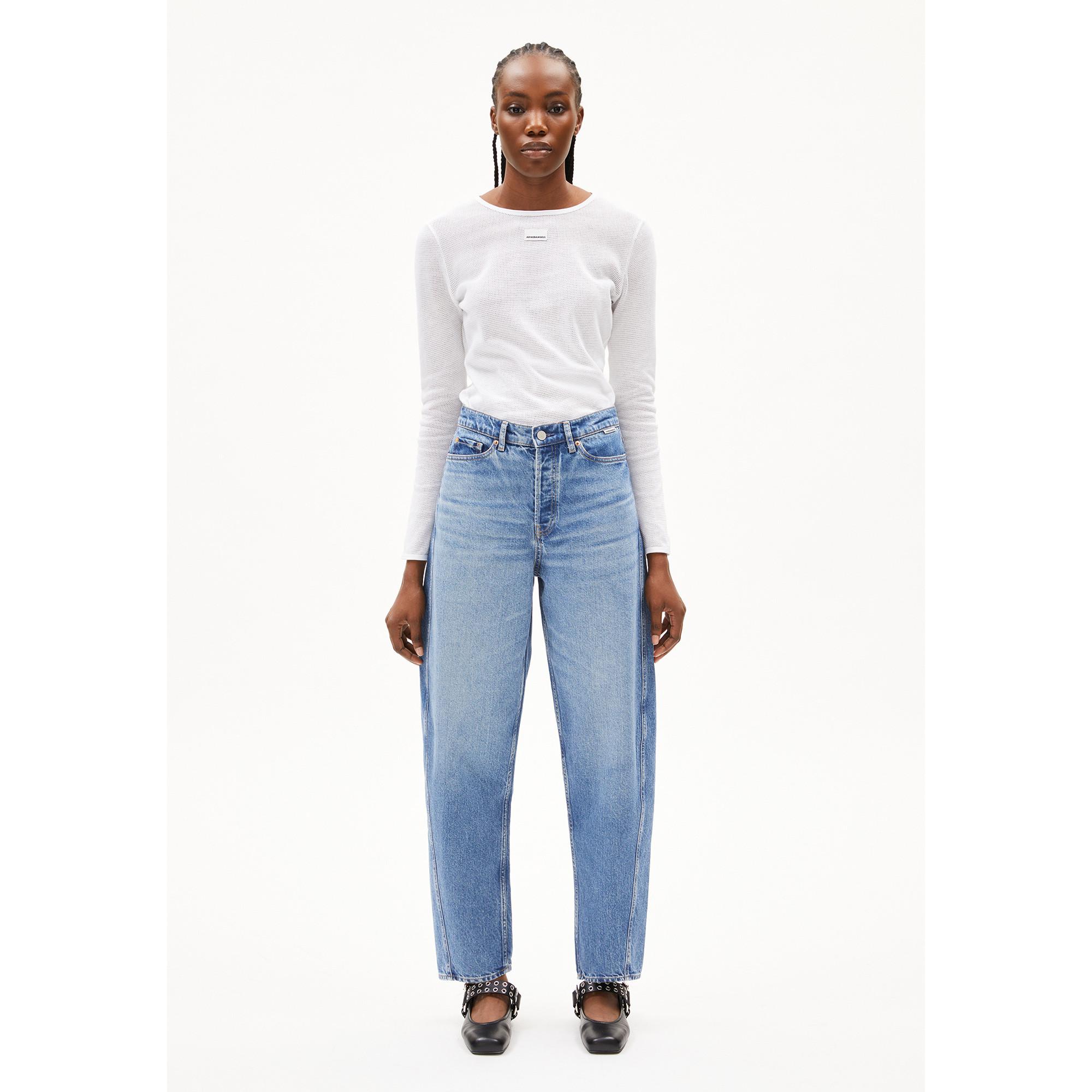 ARMEDANGELS High Waist Straight Leg Jeans  