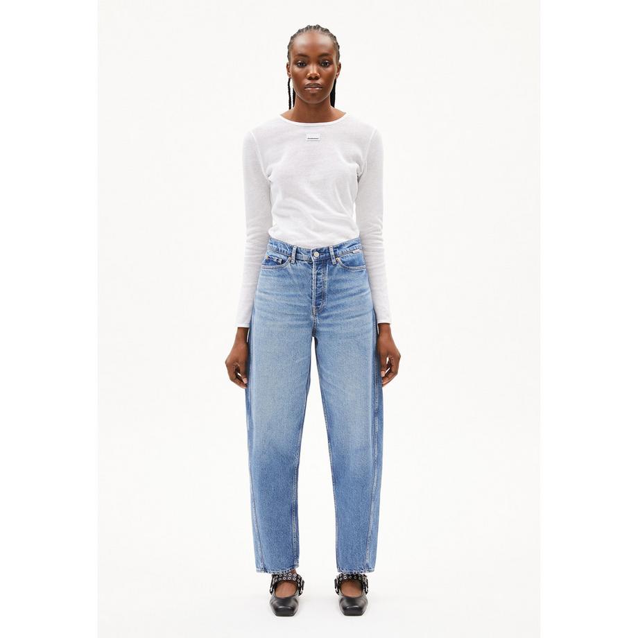 ARMEDANGELS High Waist Straight Leg Jeans  