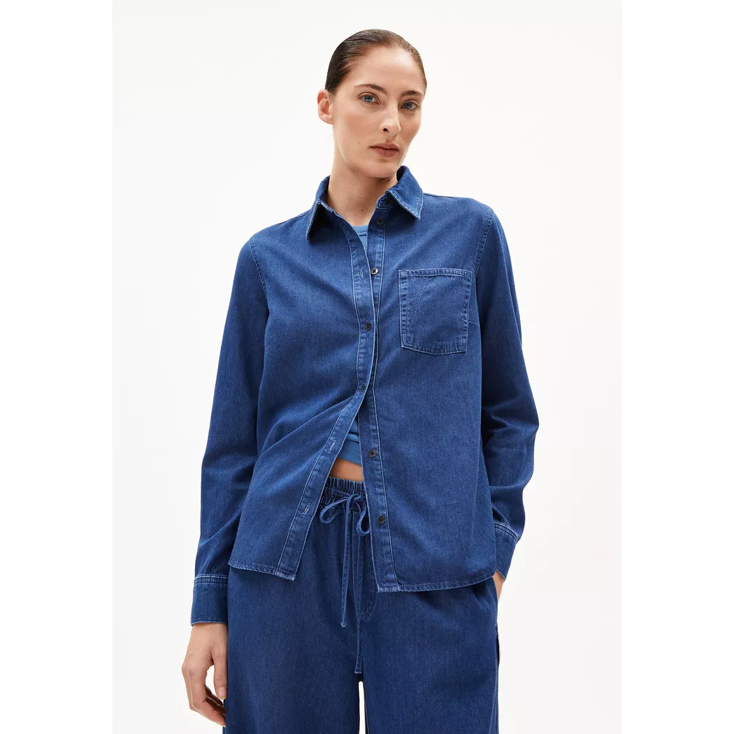 ARMEDANGELS - Bluse, für Damen, Blau, Größe S
