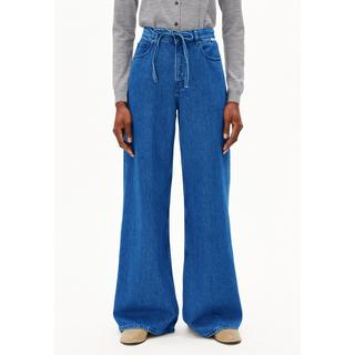 ARMEDANGELS Jean taille haute jambe large avec ceinture à nouer  