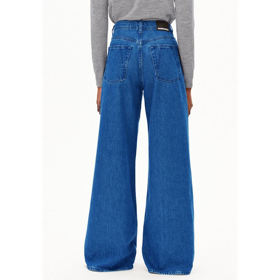 ARMEDANGELS High Waist Wide Leg Jeans mit Bindegürtel  
