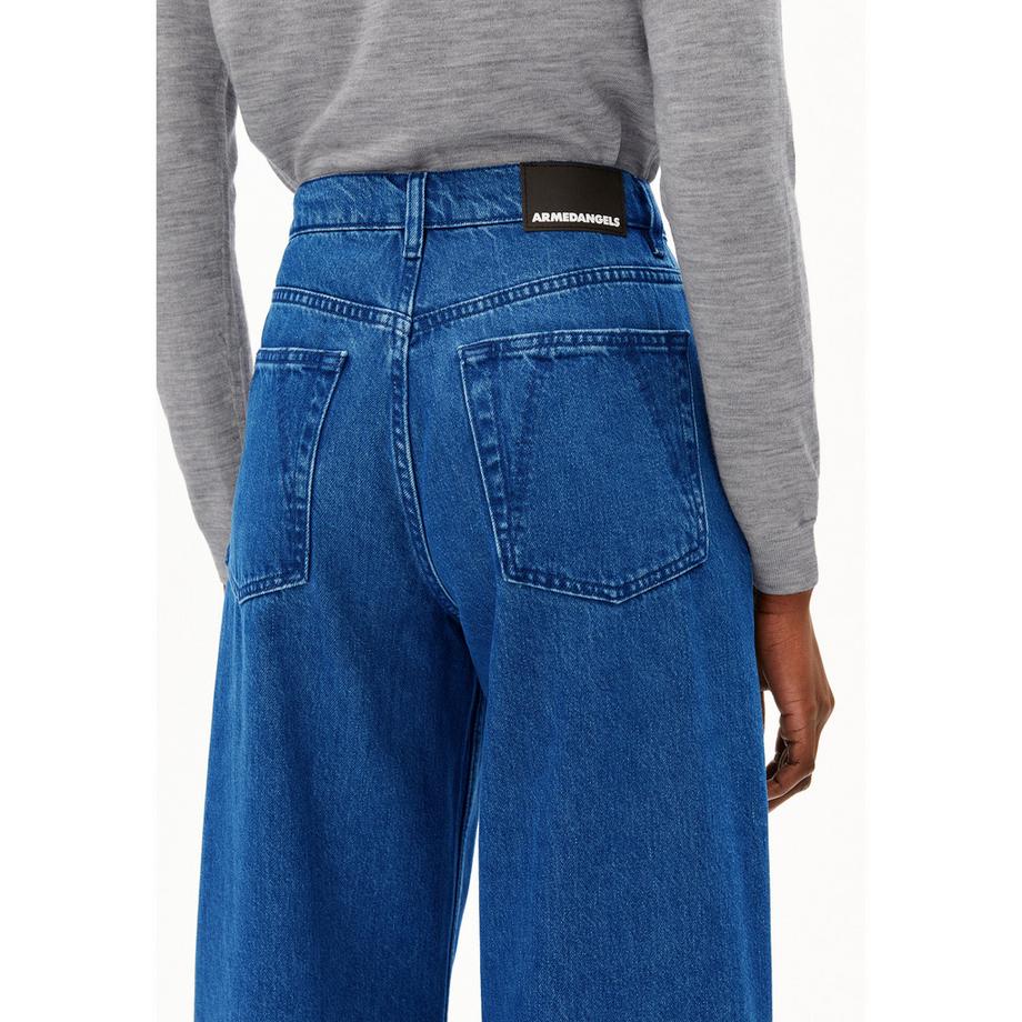 ARMEDANGELS High Waist Wide Leg Jeans mit Bindegürtel  