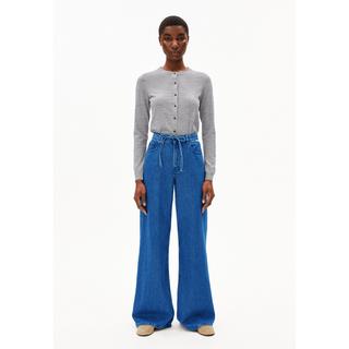 ARMEDANGELS Jean taille haute jambe large avec ceinture à nouer  