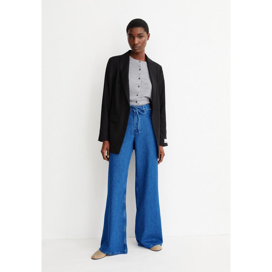 ARMEDANGELS High Waist Wide Leg Jeans mit Bindegürtel  