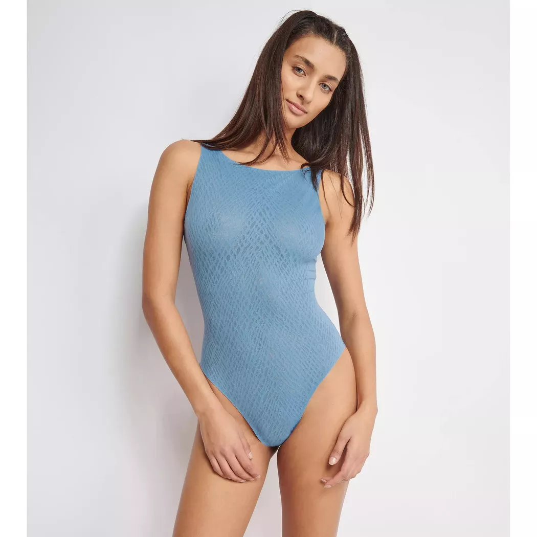 Sloggi - Body, ärmellos, für Damen, Türkisblau, Größe L