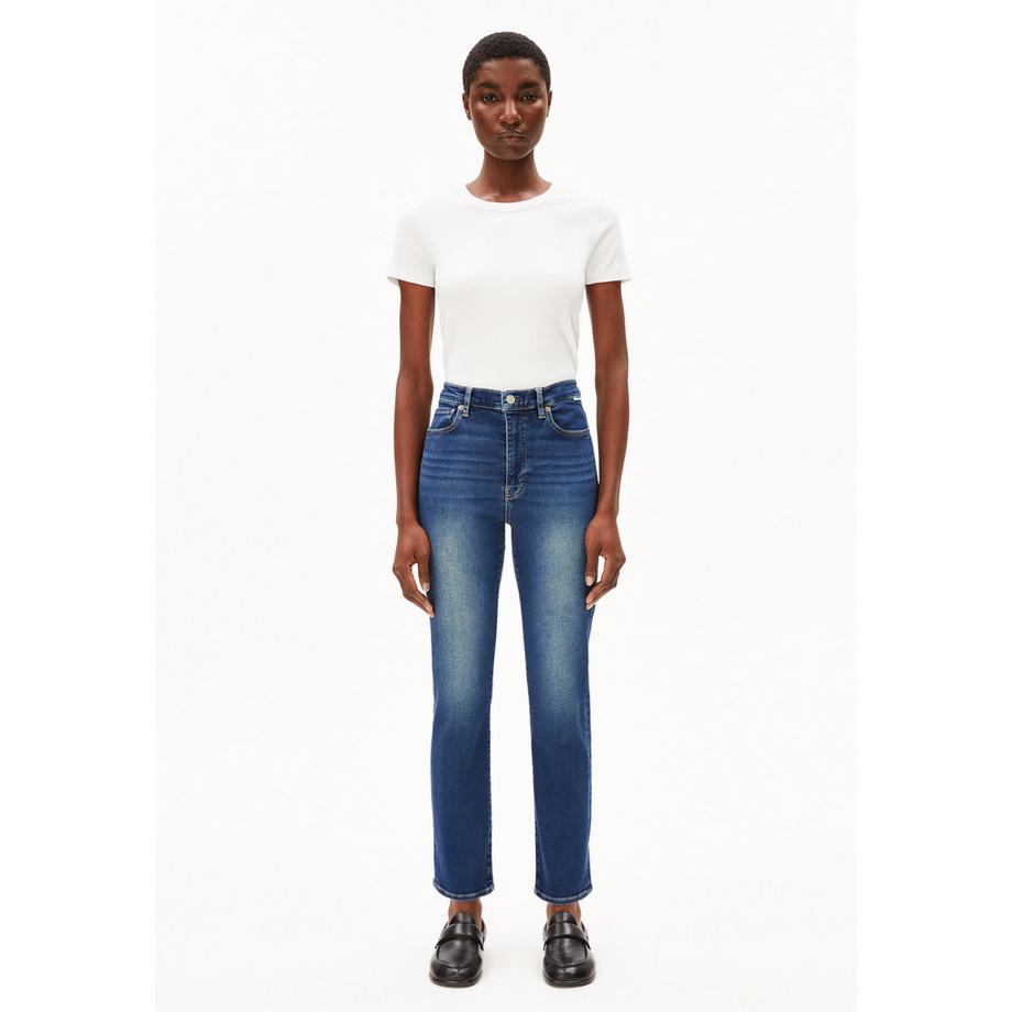 ARMEDANGELS High Waist Straight Leg Jeans  