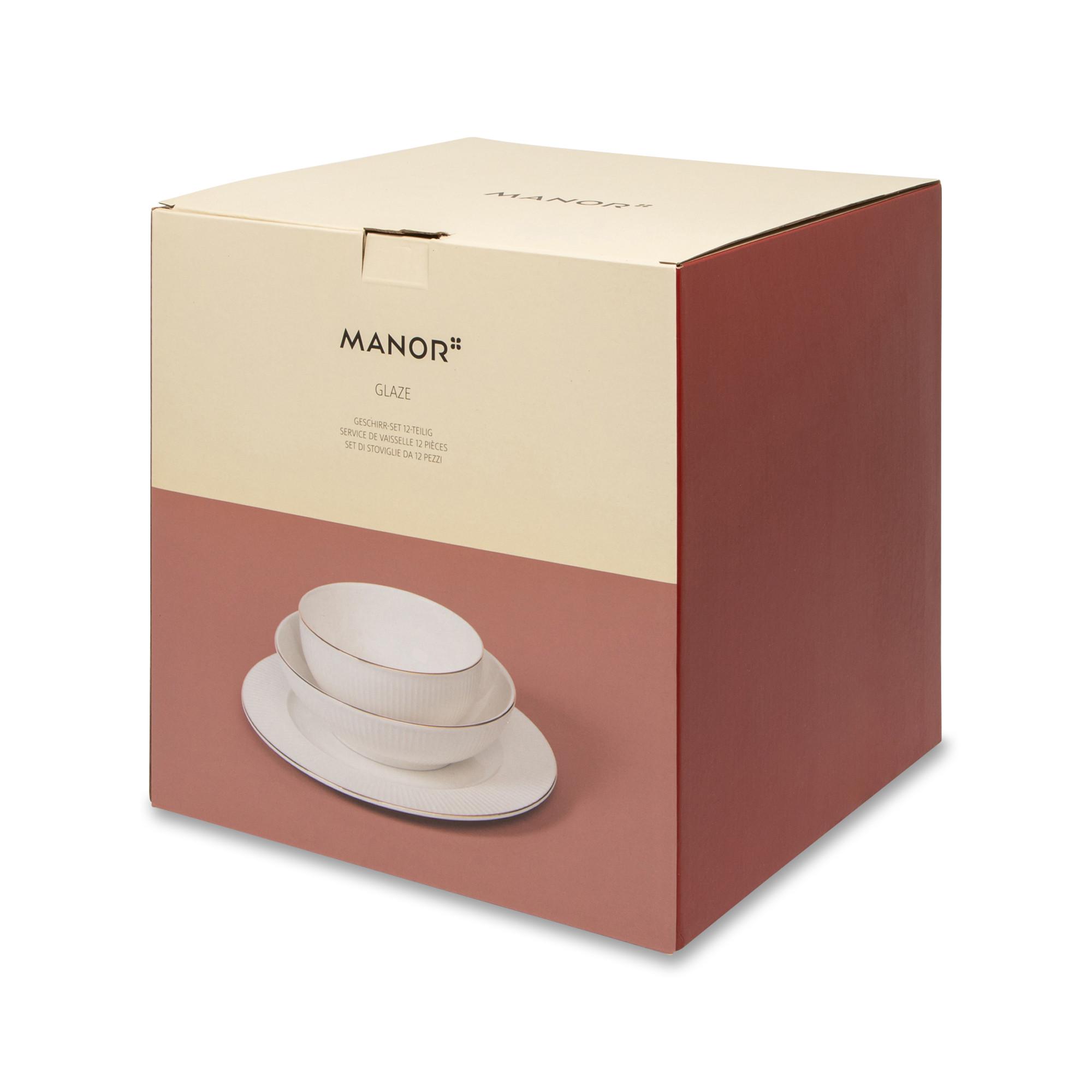 Manor Set da tavola 12 pezzi Glaze 