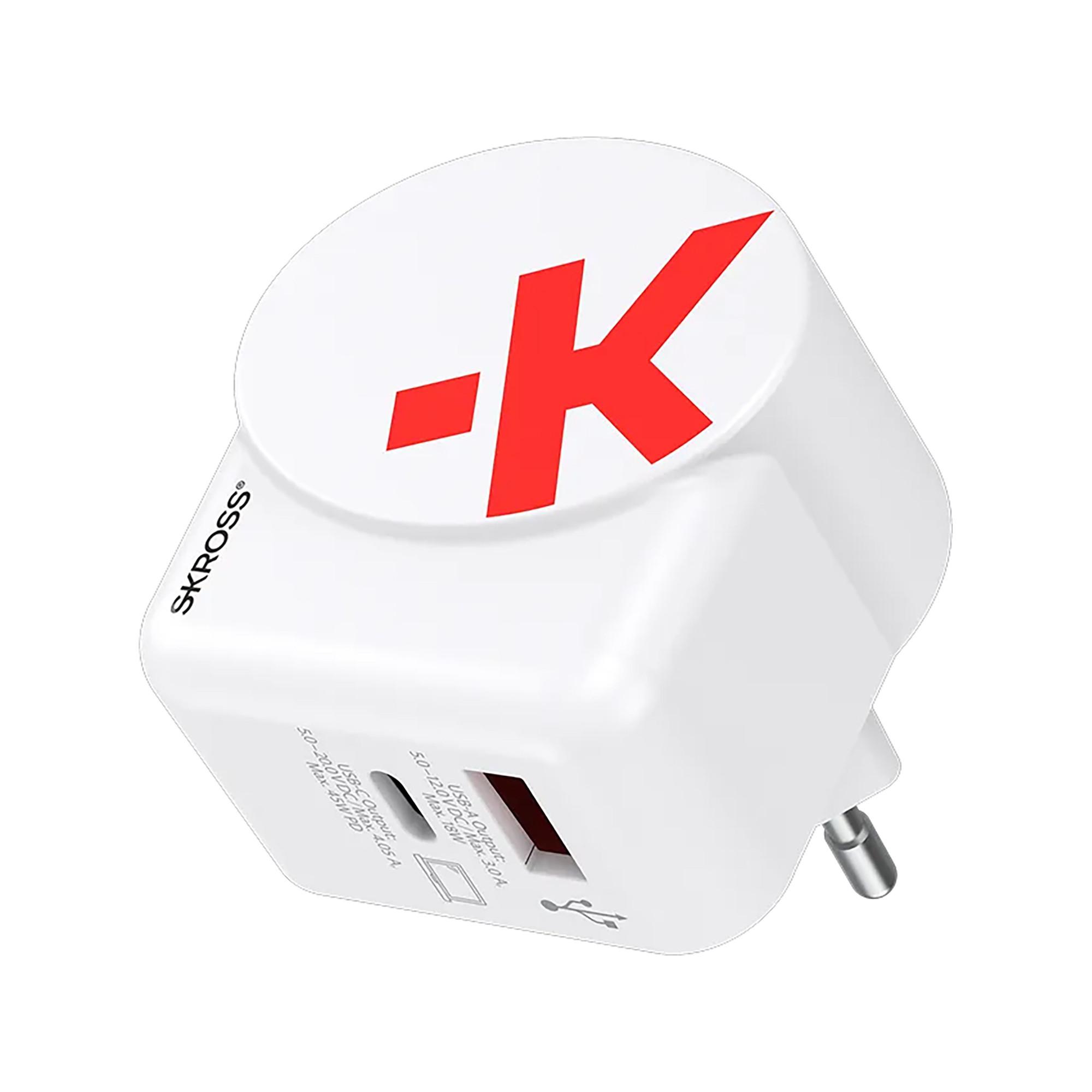 S-KROSS Euro USB Charger AC45PD Reiseadapter 