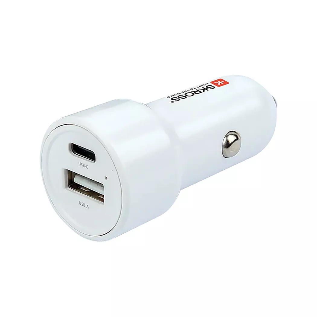 Skross - Dual Car Charger 65W PD, Adattatore da viaggio