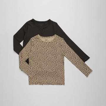 T-shirt, maniche lunghe, 2-pack