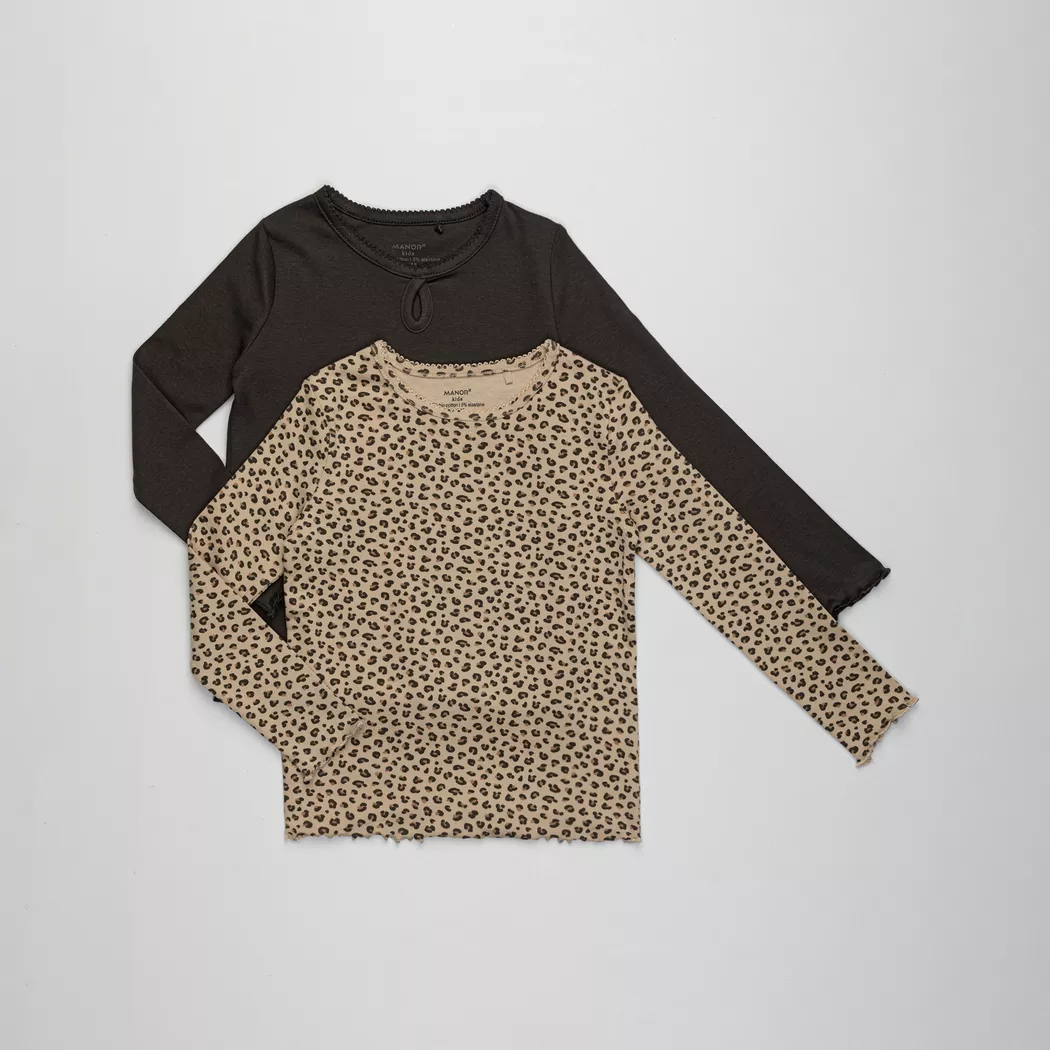 Manor Kids T-Shirt Long Sleeve Black 134-140