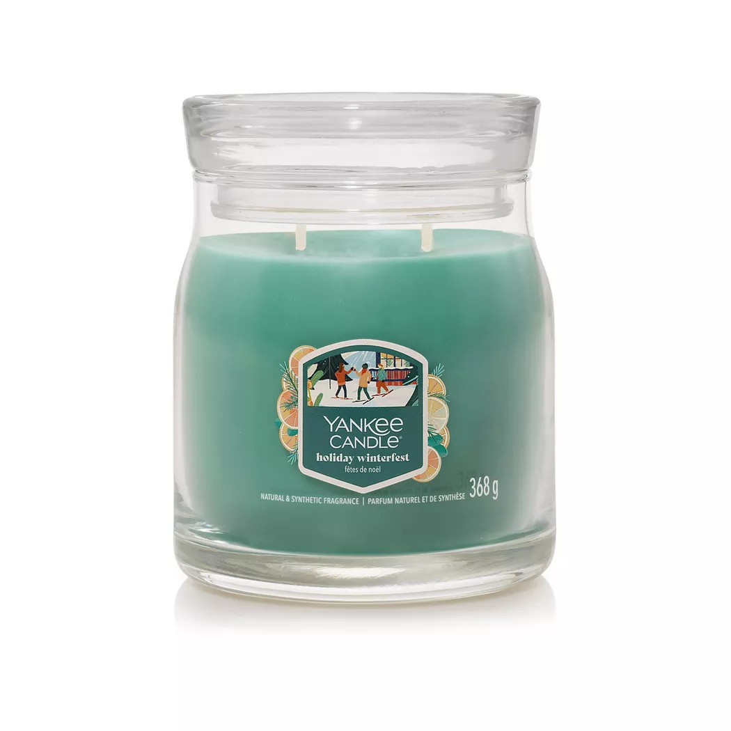 Yankee Candle Signature - Duftkerze im Glas, 368 g, Grün
