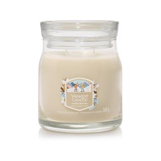 Yankee Candle Signature Bougie parfumée en verre Vanilla Flurries 