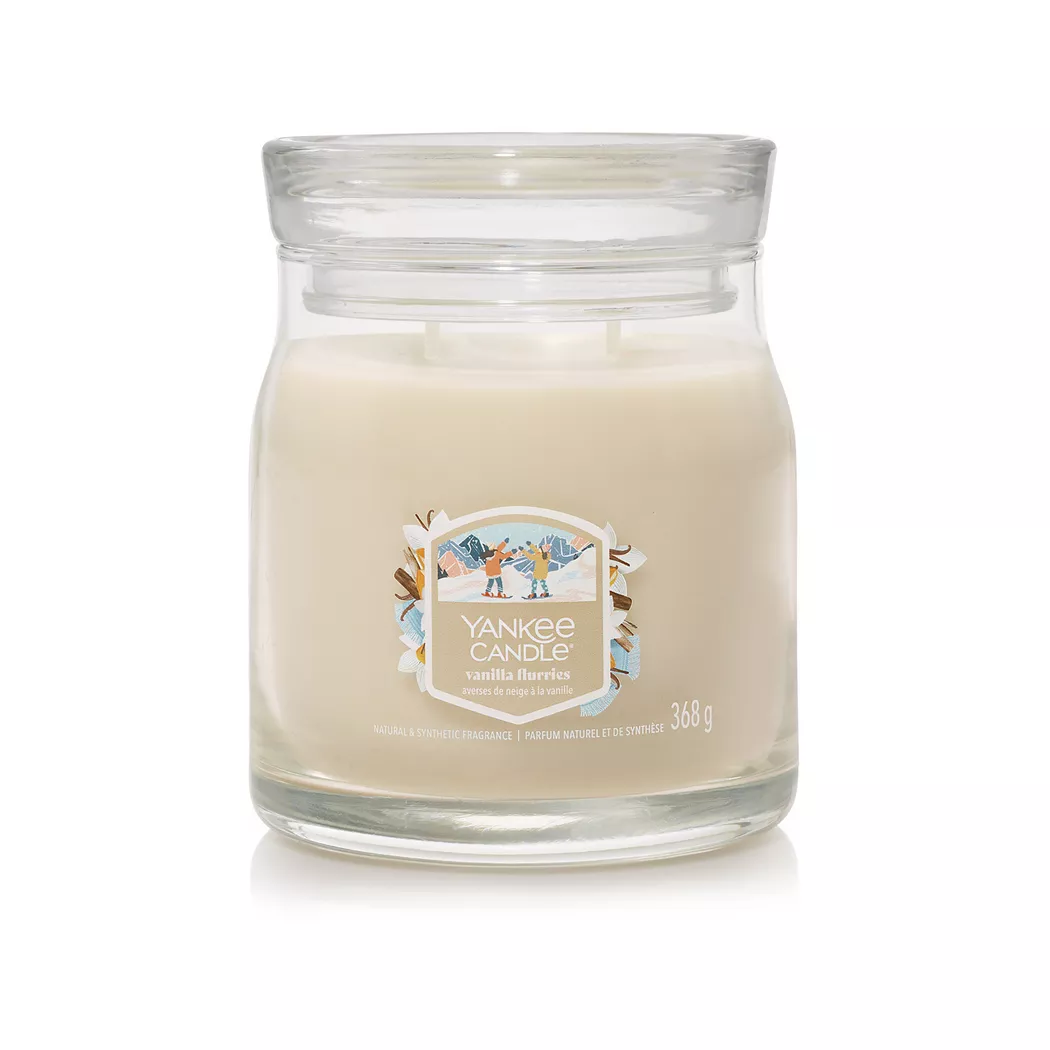 Yankee Candle Signature - Bougie parfumée en verre, 368 g, Blanc