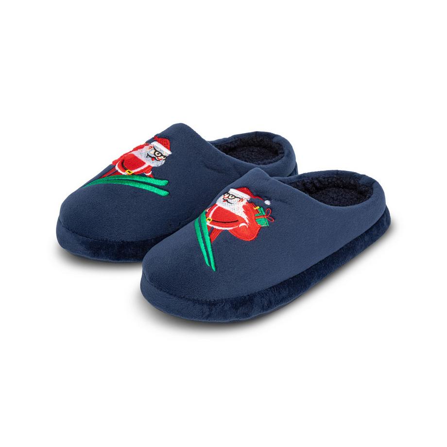 Manor Man Men Santa Ski Slipper Pantofole 