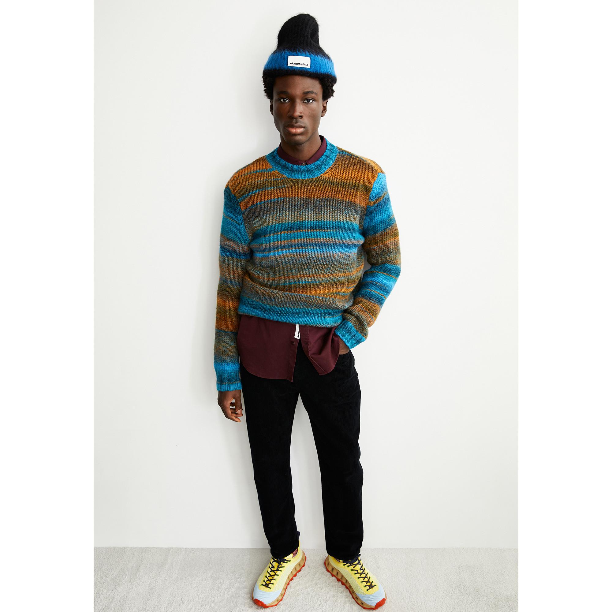 ARMEDANGELS Pantalon en velours côtelé Relaxed Tapered Fit  