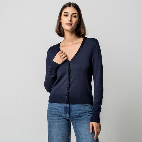 Manor Woman Cardigan Bordo Paillettes  