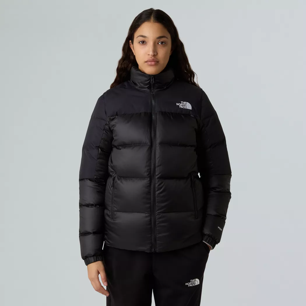 Daunenjacke THE NORTH FACE "W DIABLO DOWN 2.0 JACKET", Damen, Gr. XL, tnf schwarz heather, tnf schwarz, Obermaterial: 100% Polyester. Wattierung: 100% Daunen, Jacken Daunenjacke, für Erwachsene, winddicht, wasserabweisend