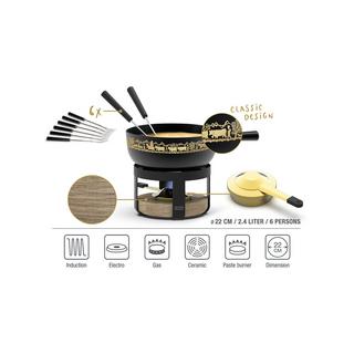 Stöckli Käsefondue-Set Pilatus Wood Classic Alp 