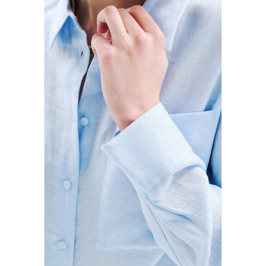 Caroll Langarmhemd mit Brusttasche  