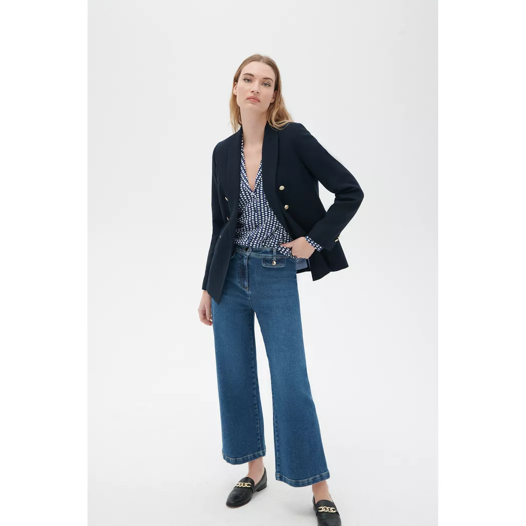 Caroll - Blazer, für Damen, Marine, Größe 44